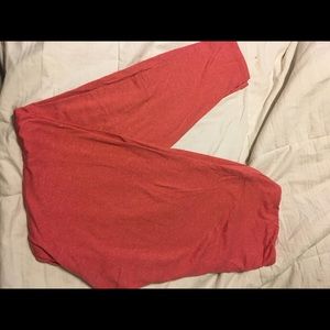 Lularoe heathered coral leggings